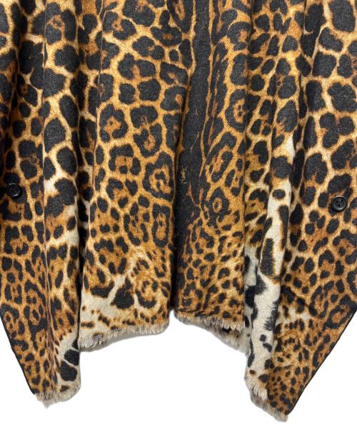 Yves Saint Laurent（イヴサンローラン）Yves Saint Laurent (イヴサンローラン) リバーシブルポンチョ ブラウン サイズ:FREEの古着・服飾アイテム