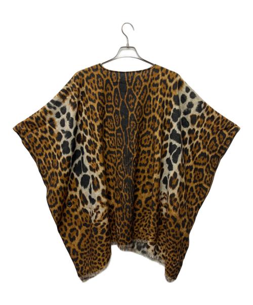 Yves Saint Laurent（イヴサンローラン）Yves Saint Laurent (イヴサンローラン) リバーシブルポンチョ ブラウン サイズ:FREEの古着・服飾アイテム