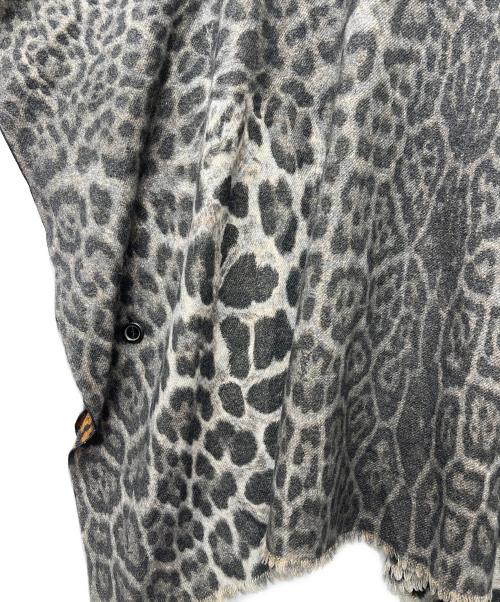 Yves Saint Laurent（イヴサンローラン）Yves Saint Laurent (イヴサンローラン) リバーシブルポンチョ ブラウン サイズ:FREEの古着・服飾アイテム