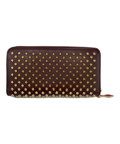 Christian Louboutin（クリスチャン・ルブタン）Christian Louboutin (クリスチャン・ルブタン) ラウンドファスナー財布 ボルドーの古着・服飾アイテム