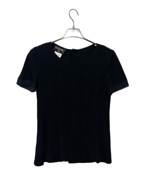 CHANEL（シャネル）CHANEL (シャネル) 半袖ブラウス ブラック サイズ:38の古着・服飾アイテム