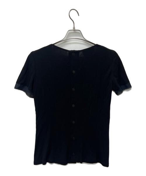 CHANEL（シャネル）CHANEL (シャネル) 半袖ブラウス ブラック サイズ:38の古着・服飾アイテム