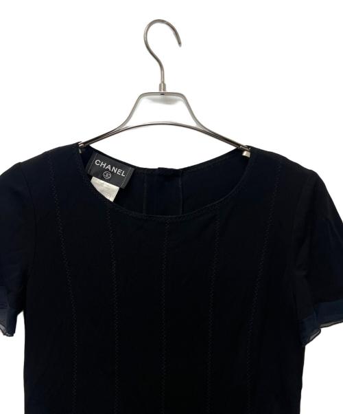 CHANEL（シャネル）CHANEL (シャネル) 半袖ブラウス ブラック サイズ:38の古着・服飾アイテム