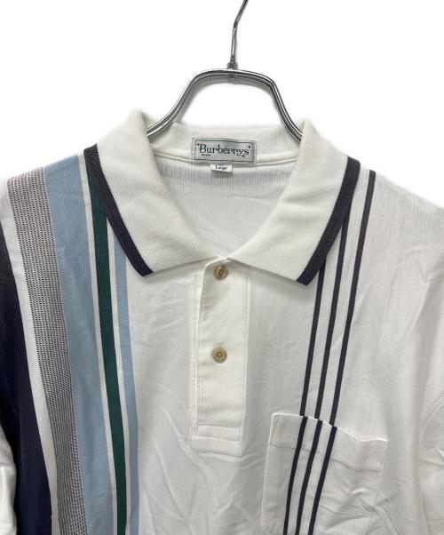 Burberry's（バーバリーズ）Burberry's (バーバリーズ) ポロシャツ ホワイト サイズ:Ｌの古着・服飾アイテム
