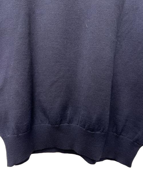 Burberry's（バーバリー）Burberry's (バーバリーズ) 厚手ニット ブラック×レッド サイズ:Ｌの古着・服飾アイテム