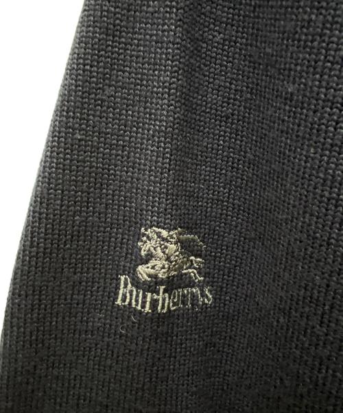 Burberry's（バーバリー）Burberry's (バーバリーズ) 厚手ニット ブラック×レッド サイズ:Ｌの古着・服飾アイテム