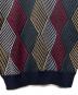中古・古着 Burberry's (バーバリーズ) 厚手ニット ブラック×レッド サイズ:Ｌ：8000円