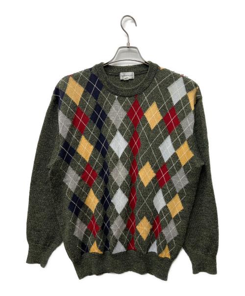 Burberry's（バーバリー）Burberry's (バーバリーズ) 長袖ニット グリーン サイズ:Ｌの古着・服飾アイテム