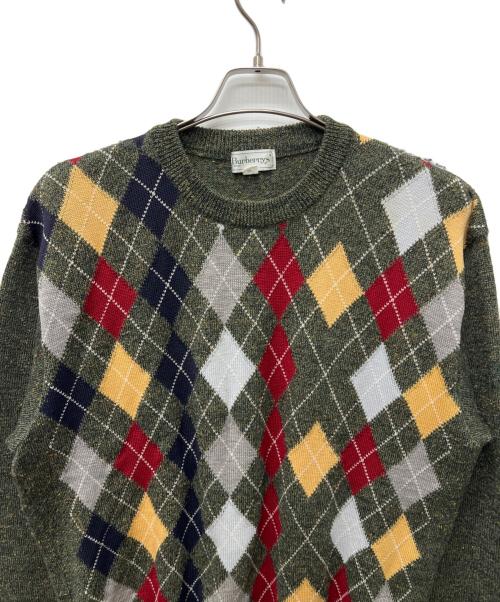 Burberry's（バーバリー）Burberry's (バーバリーズ) 長袖ニット グリーン サイズ:Ｌの古着・服飾アイテム