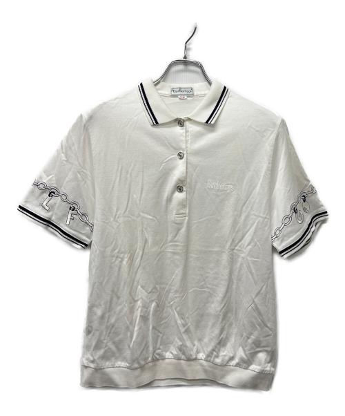 Burberry's（バーバリーズ）Burberry's (バーバリーズ) ポロシャツ ホワイト サイズ:Ｌの古着・服飾アイテム