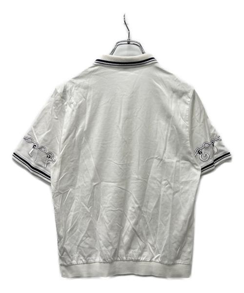 Burberry's（バーバリーズ）Burberry's (バーバリーズ) ポロシャツ ホワイト サイズ:Ｌの古着・服飾アイテム