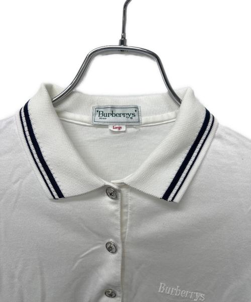Burberry's（バーバリーズ）Burberry's (バーバリーズ) ポロシャツ ホワイト サイズ:Ｌの古着・服飾アイテム