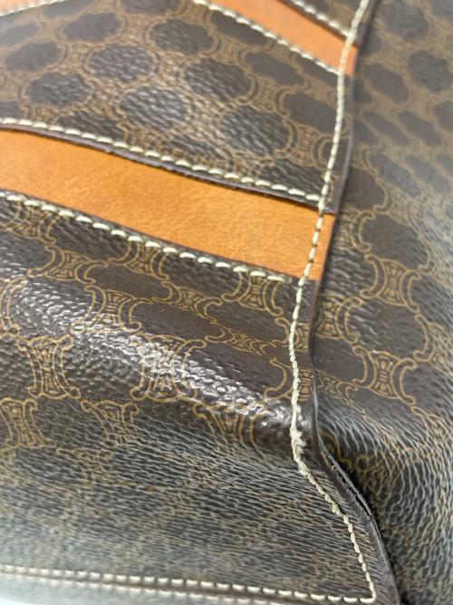 CELINE（セリーヌ）CELINE (セリーヌ) マカダム ハンドバッグ ブラウンの古着・服飾アイテム