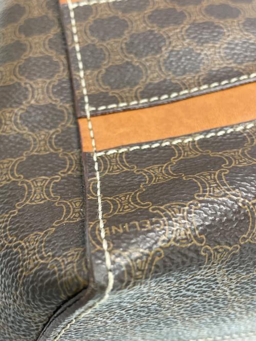 CELINE（セリーヌ）CELINE (セリーヌ) マカダム ハンドバッグ ブラウンの古着・服飾アイテム