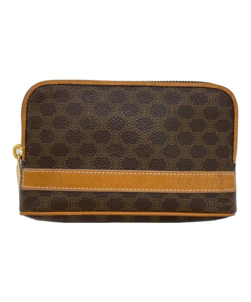 CELINE（セリーヌ）CELINE (セリーヌ) ポーチ ブラウンの古着・服飾アイテム