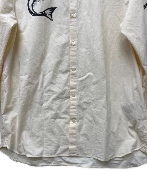 PRADA（プラダ）PRADA (プラダ) タトゥープリントシャツ アイボリー サイズ:Lの古着・服飾アイテム