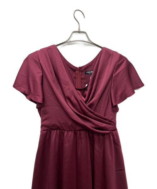 STRAWBERRY FIELDS（ストロベリーフィールズ）STRAWBERRY FIELDS (ストロベリーフィールズ) 半袖ワンピース レッド サイズ:2の古着・服飾アイテム