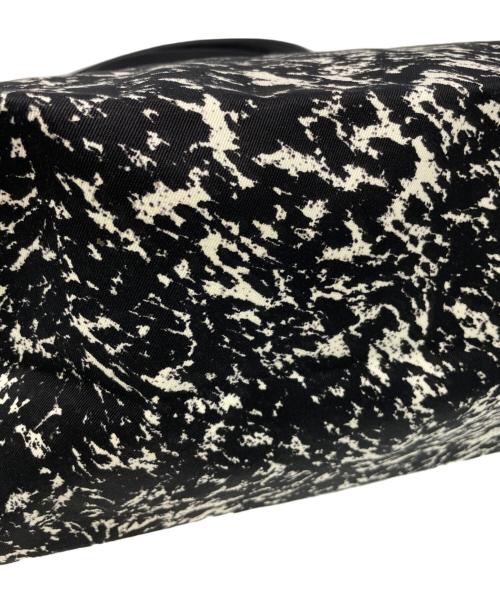 LONGCHAMP（ロンシャン）LONGCHAMP (ロンシャン) トートバッグ ホワイト×ブラックの古着・服飾アイテム