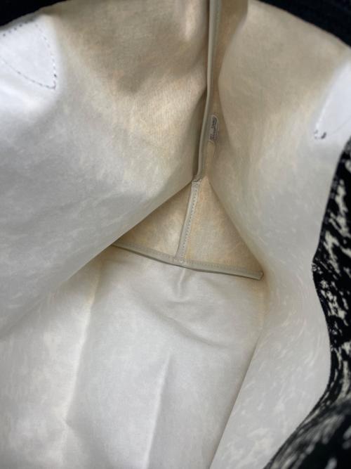 LONGCHAMP（ロンシャン）LONGCHAMP (ロンシャン) トートバッグ ホワイト×ブラックの古着・服飾アイテム