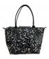 LONGCHAMP (ロンシャン) トートバッグ ホワイト×ブラック：6000円