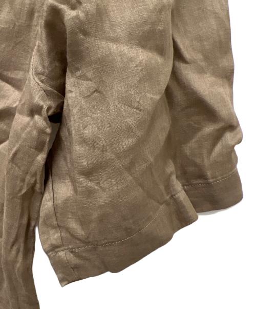 RIVE DROITE（リヴドロワ）RIVE DROITE (リヴドロワ) ラミーハーフスリーブジャケット ブラウン サイズ:FREEの古着・服飾アイテム