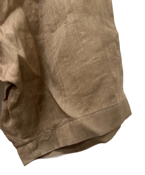 RIVE DROITE（リヴドロワ）RIVE DROITE (リヴドロワ) ラミーハーフスリーブジャケット ブラウン サイズ:FREEの古着・服飾アイテム