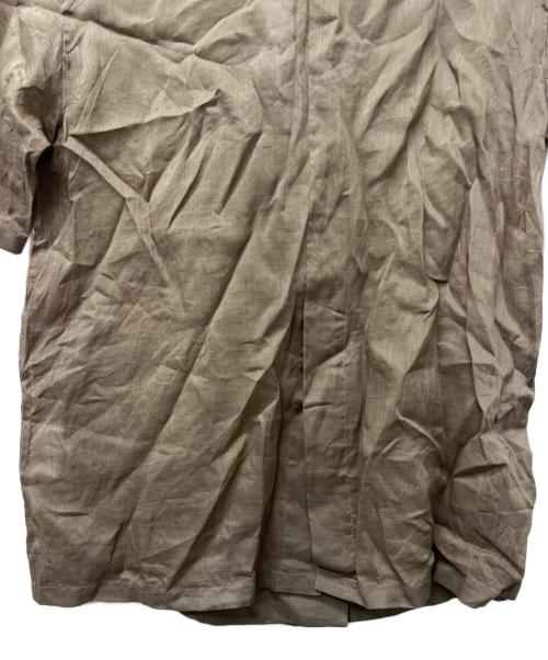 RIVE DROITE（リヴドロワ）RIVE DROITE (リヴドロワ) ラミーハーフスリーブジャケット ブラウン サイズ:FREEの古着・服飾アイテム