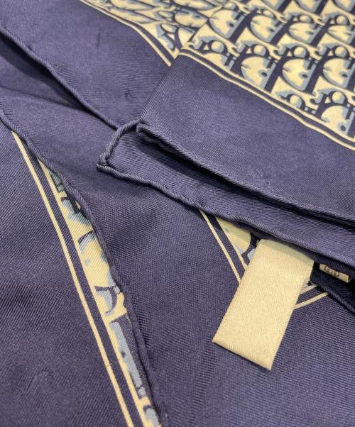 Christian Dior（クリスチャン ディオール）Christian Dior (クリスチャン ディオール) スカーフ ホワイト×ネイビーの古着・服飾アイテム