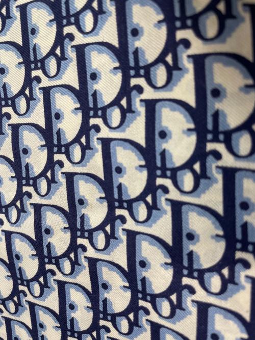 Christian Dior（クリスチャン ディオール）Christian Dior (クリスチャン ディオール) スカーフ ホワイト×ネイビーの古着・服飾アイテム