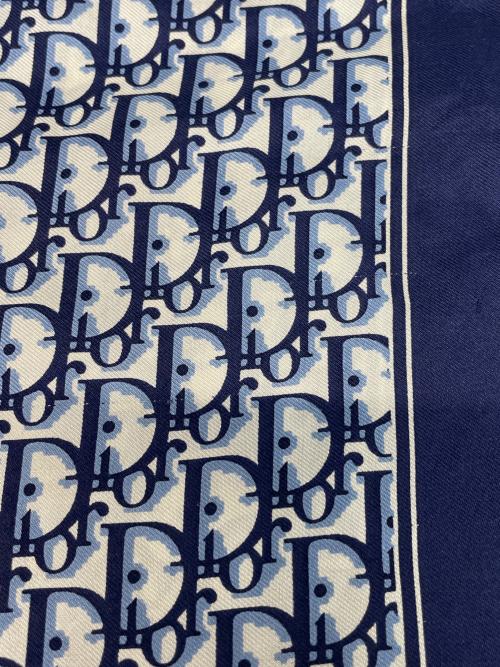 Christian Dior（クリスチャン ディオール）Christian Dior (クリスチャン ディオール) スカーフ ホワイト×ネイビーの古着・服飾アイテム