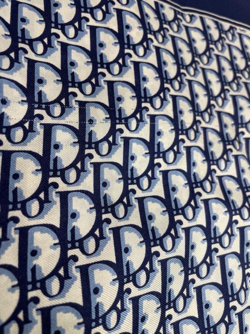 Christian Dior（クリスチャン ディオール）Christian Dior (クリスチャン ディオール) スカーフ ホワイト×ネイビーの古着・服飾アイテム