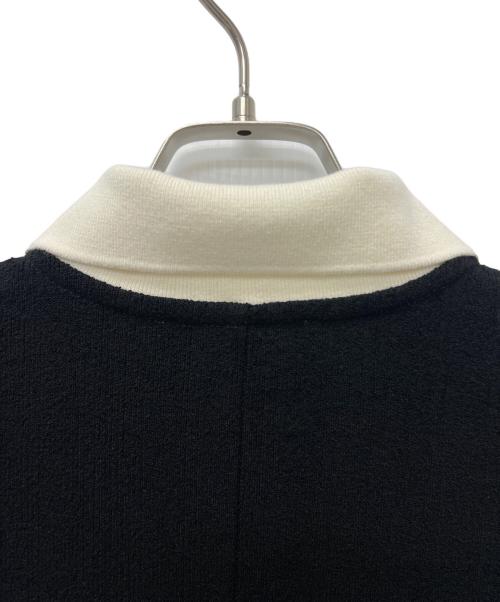 Adam et Rope（アダム エ ロペ）Adam et Rope (アダム エ ロペ) 半袖ワンピース ブラック×ホワイト サイズ:Mの古着・服飾アイテム