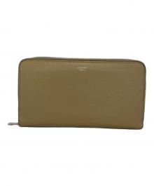 CELINE（セリーヌ）の古着「ラウンドファスナー財布」｜ベージュ