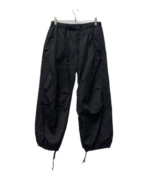 TAAKK（ターク）TAAKK (ターク) シュリンクキルティングパラシュートパンツ ブラック サイズ:FREEの古着・服飾アイテム