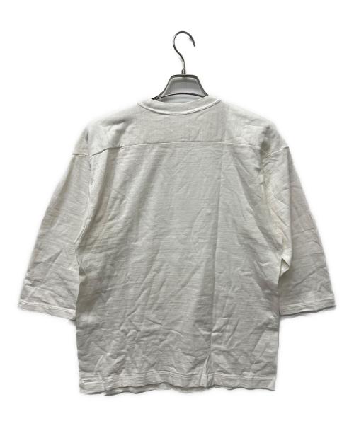 WAREHOUSE&Co.（ウェアハウス）WAREHOUSE&Co. (ウェアハウス) 7分袖フットボールTシャツ ASTC ホワイト サイズ:40の古着・服飾アイテム