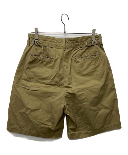 AURALEE（オーラリー）AURALEE (オーラリー) WASHED FINX LIGHT CHINO WIDE SHORTS オリーブ サイズ:4の古着・服飾アイテム