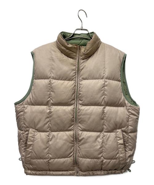 L.L.Bean（エルエルビーン）L.L.Bean (エルエルビーン) リバーシブルベスト グリーン×ベージュ サイズ:Ｌの古着・服飾アイテム