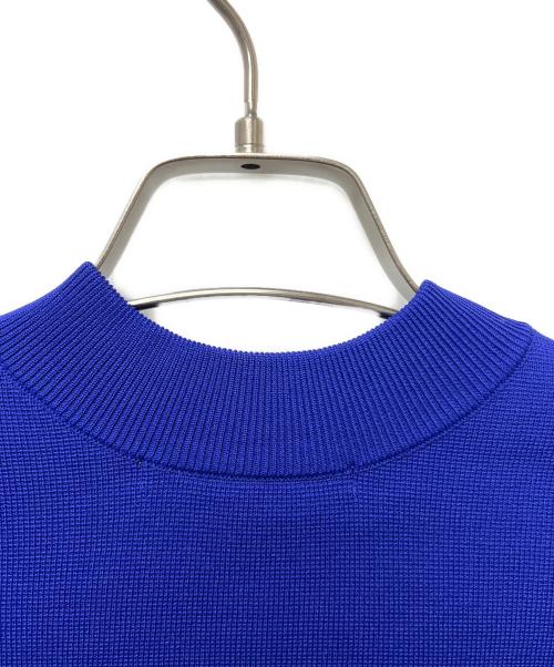 UN3D.（アンスリード）UN3D. (アンスリード) ショートニットブルゾン ブルー サイズ:３８の古着・服飾アイテム