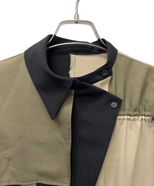 UNITED TOKYO（ユナイテッドトーキョー）UNITED TOKYO (ユナイテッドトーキョー) 長袖ワンピース ブラック×グリーン サイズ:１の古着・服飾アイテム