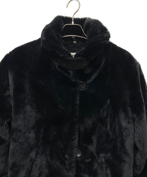 MM6 Maison Margiela（エムエムシックスメゾンマルジェラ）MM6 Maison Margiela (エムエムシックスメゾンマルジェラ) ファーコート ブラック サイズ:36の古着・服飾アイテム