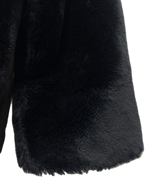 MM6 Maison Margiela（エムエムシックスメゾンマルジェラ）MM6 Maison Margiela (エムエムシックスメゾンマルジェラ) ファーコート ブラック サイズ:36の古着・服飾アイテム