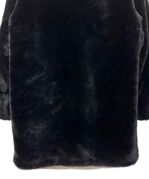 MM6 Maison Margiela（エムエムシックスメゾンマルジェラ）MM6 Maison Margiela (エムエムシックスメゾンマルジェラ) ファーコート ブラック サイズ:36の古着・服飾アイテム