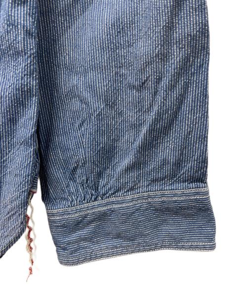 SUGAR CANE（シュガーケーン）SUGAR CANE (シュガーケーン) JEAN CORD WORK SHIRT ブルー サイズ:Ｌの古着・服飾アイテム