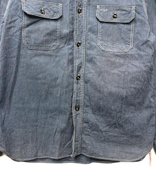 SUGAR CANE（シュガーケーン）SUGAR CANE (シュガーケーン) JEAN CORD WORK SHIRT ブルー サイズ:Ｌの古着・服飾アイテム