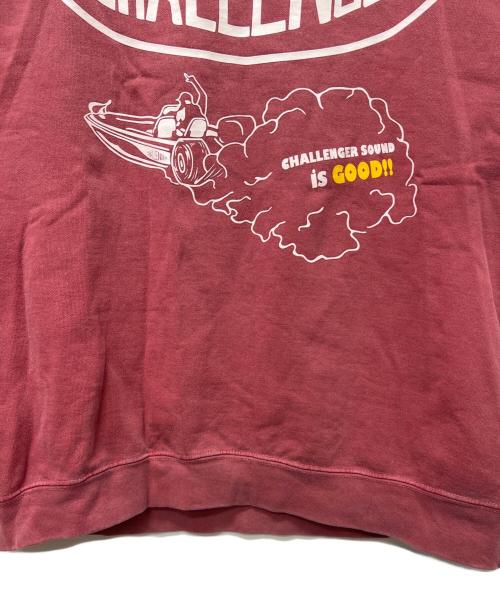CHALLENGER（チャレンジャー）CHALLENGER (チャレンジャー) クルーネックスウェット レッド サイズ:Ｌの古着・服飾アイテム