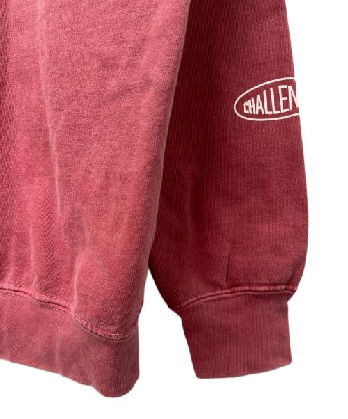 CHALLENGER（チャレンジャー）CHALLENGER (チャレンジャー) クルーネックスウェット レッド サイズ:Ｌの古着・服飾アイテム