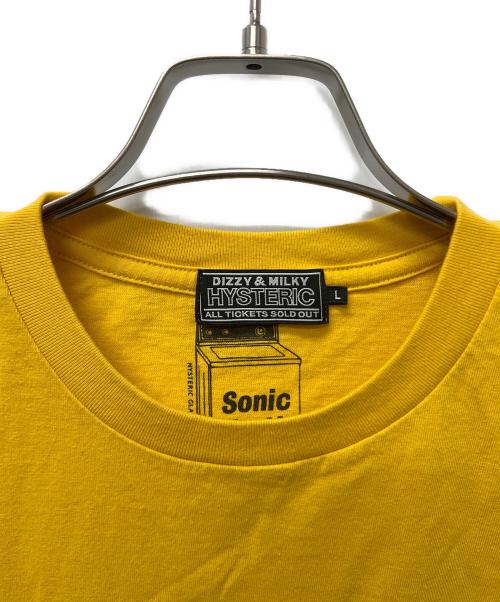 Hysteric Glamour（ヒステリックグラマー）Hysteric Glamour (ヒステリックグラマー) 半袖カットソー イエロー サイズ:Ｌの古着・服飾アイテム