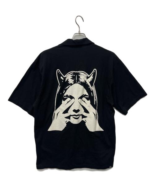 Hysteric Glamour（ヒステリックグラマー）Hysteric Glamour (ヒステリックグラマー) 半袖シャツ ブラック サイズ:Ｍの古着・服飾アイテム