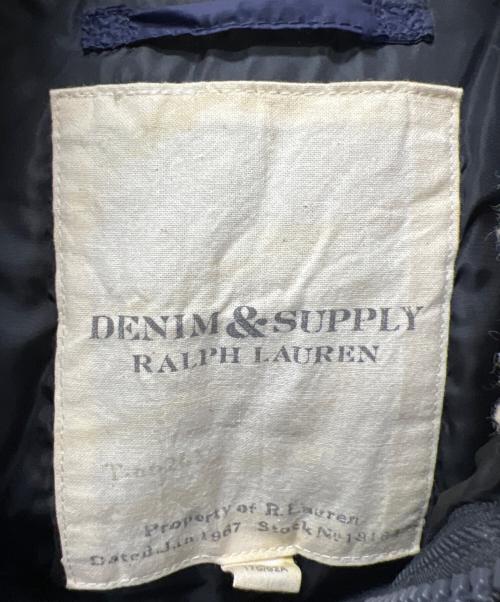 Denim & Supply Ralph Lauren（デニム＆サプライ ラルフローレン）Denim & Supply Ralph Lauren (デニム＆サプライ ラルフローレン) ダウンベスト ネイビー×ブラウン サイズ:Ｓの古着・服飾アイテム