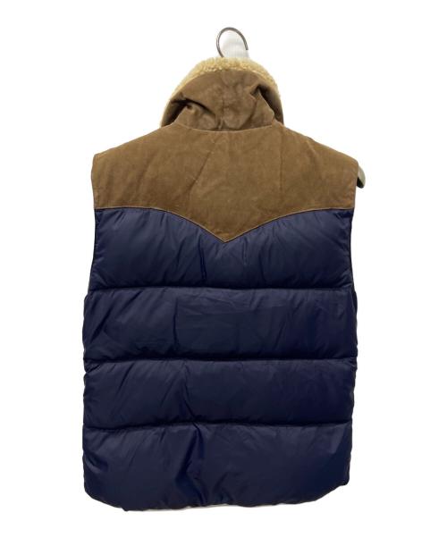 Denim & Supply Ralph Lauren（デニム＆サプライ ラルフローレン）Denim & Supply Ralph Lauren (デニム＆サプライ ラルフローレン) ダウンベスト ネイビー×ブラウン サイズ:Ｓの古着・服飾アイテム